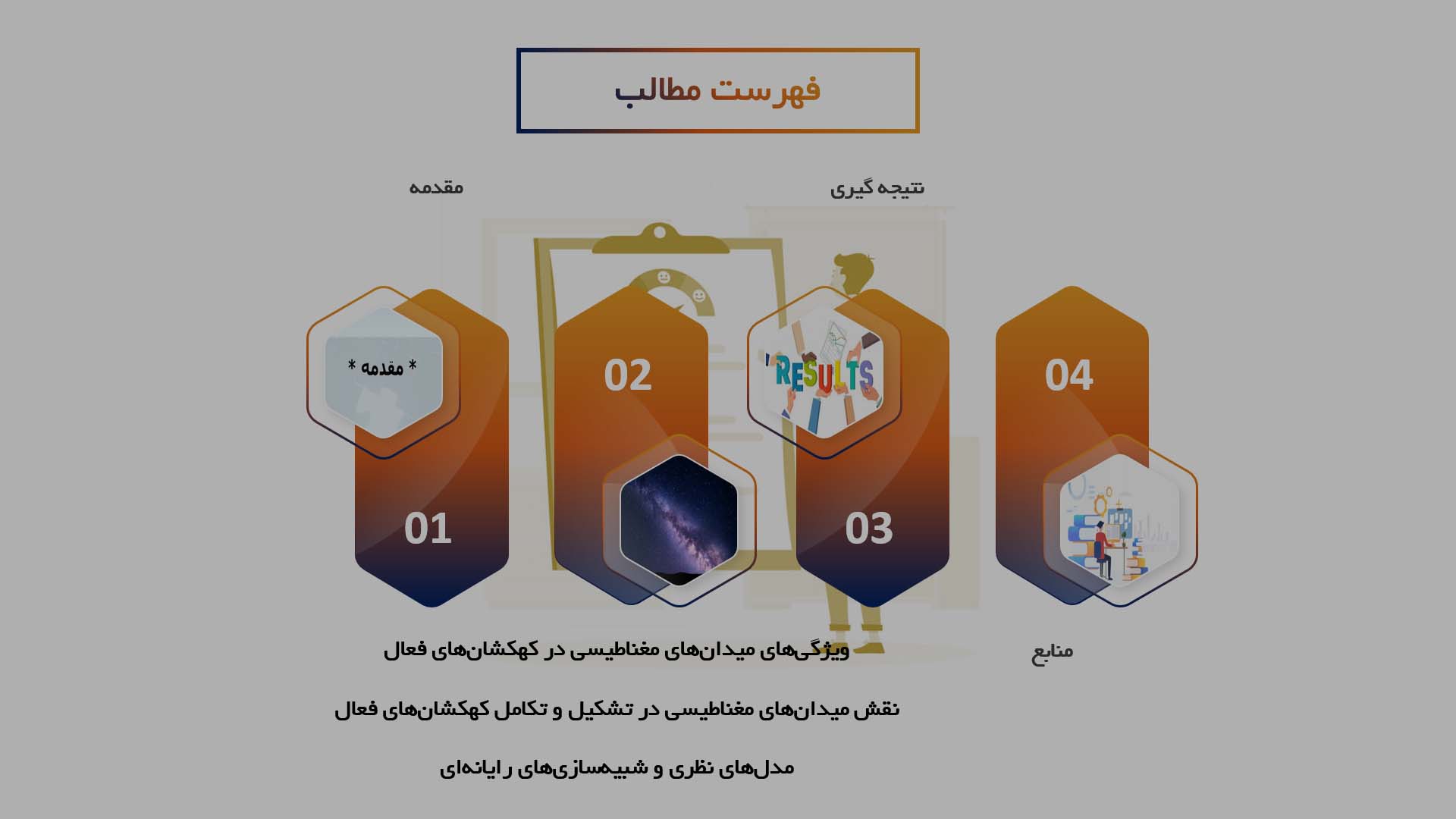 پاورپوینت در مورد  نقش میدان‌های مغناطیسی در تشکیل کهکشان‌های فعال